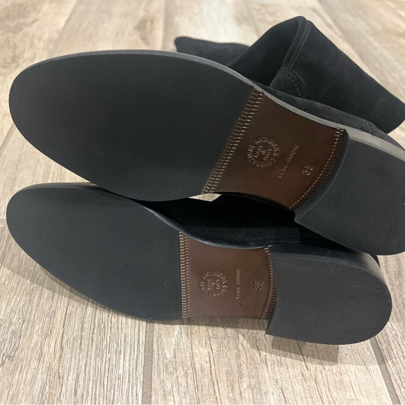 Ann Mashburn Women's Black Suede Knee-High Pull-On Boots Size 35 5 women’s NEW - Picture 9 of 11